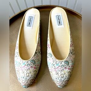 VINTAGE NATORI MULE RANDI | FLORAL TAPESTRY | SIZE: SMALL 7-71/2 | EUC